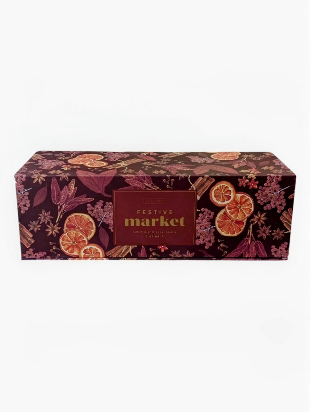NEW Illume Festive Market Collection - 3-Piece Soy Candle Gift Set